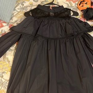Black mid summer dress